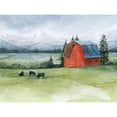 thumbnail image 3 of Popp, Grace 18x15 Black Modern Framed Museum Art Print Titled - Valley Herd I, 3 of 5