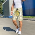 thumbnail image 6 of Gaeub Daisies And Wildflowers Print Men's Short Pajama Pants, Sleep Shorts, Household Pants, Casual Pants with Pockets-Large, 6 of 6