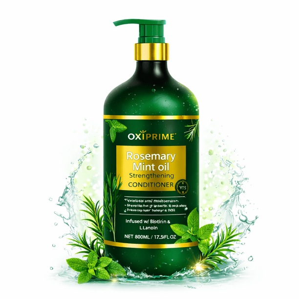 Acondicionador Rosemary Mint Oil para Cabello 800ml Hidratante, Fortalecedor, Romero y Aceite de Menta, Anti Frizz y Brillo Natural