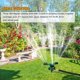 thumbnail image 3 of Aspersor de césped giratorio de 360 ​​° Aspersor de jardín automático Altura de riego de césped 23,5 cm, diámetro 17 cm Sincero Electrónica, 3 of 5