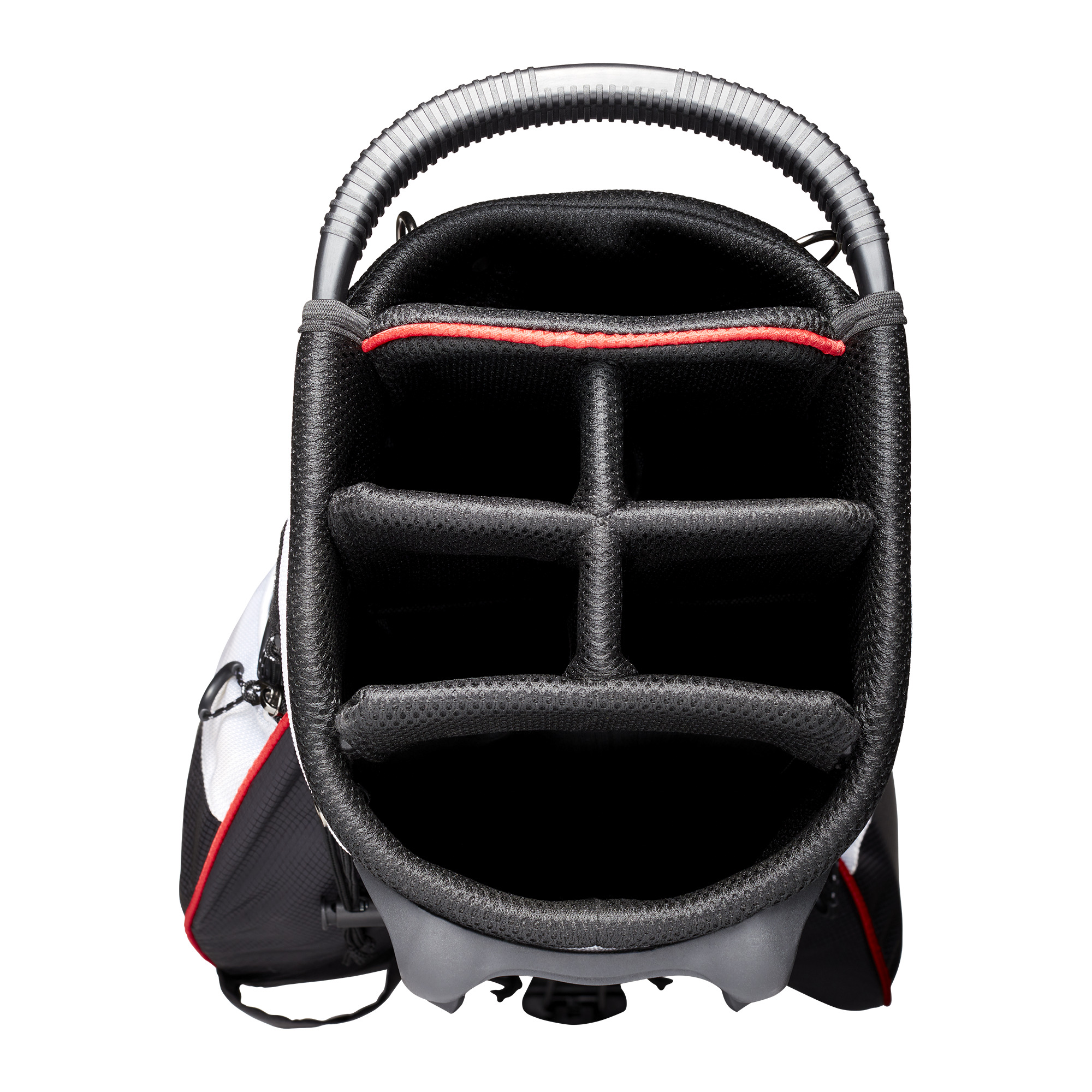 Wilson Stand Golf Bag, 6 Way Divider, Black/White/Red - image 4 of 6