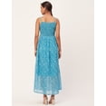 thumbnail image 4 of Moomaya Printed Smocked Dress, Sleeveless Adjustable Strap Maxi Dress, 4 of 9