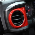 thumbnail image 5 of TINKI Car Inner Central Console Air Conditioning Vent Rings Frame Cover Trim Car Accessories，ABS， Fit for Toyota Tacoma 2016 2017 2018 2019 2020 2021 2022, 5 of 14