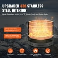 thumbnail image 3 of VEVOR Smokeless Fire Pit Stove Bonfire, H: 12.6 in x Dia: 15 in ,Wood Burning Fireplaces with Removable Ash Pan, SUS430 Stainless Steel inner Portable Outdoor Firepit, Ideal for Outdoor Patio Camping, 3 of 9