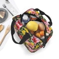 thumbnail image 4 of Lsque Cute Pigs Sunflower Pattern Lunch Bag Women/Men Insulated Lunch Box,Small Leakproof Cooler Food Lunch Containers Reusable High Capacity Lunch Tote Bags, 4 of 6