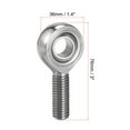 thumbnail image 2 of Uxcell SSA14T/K 14mm Bore Right Hand Male Thread M14x2 Stainless Steel Rod End Bearing, 2 of 5