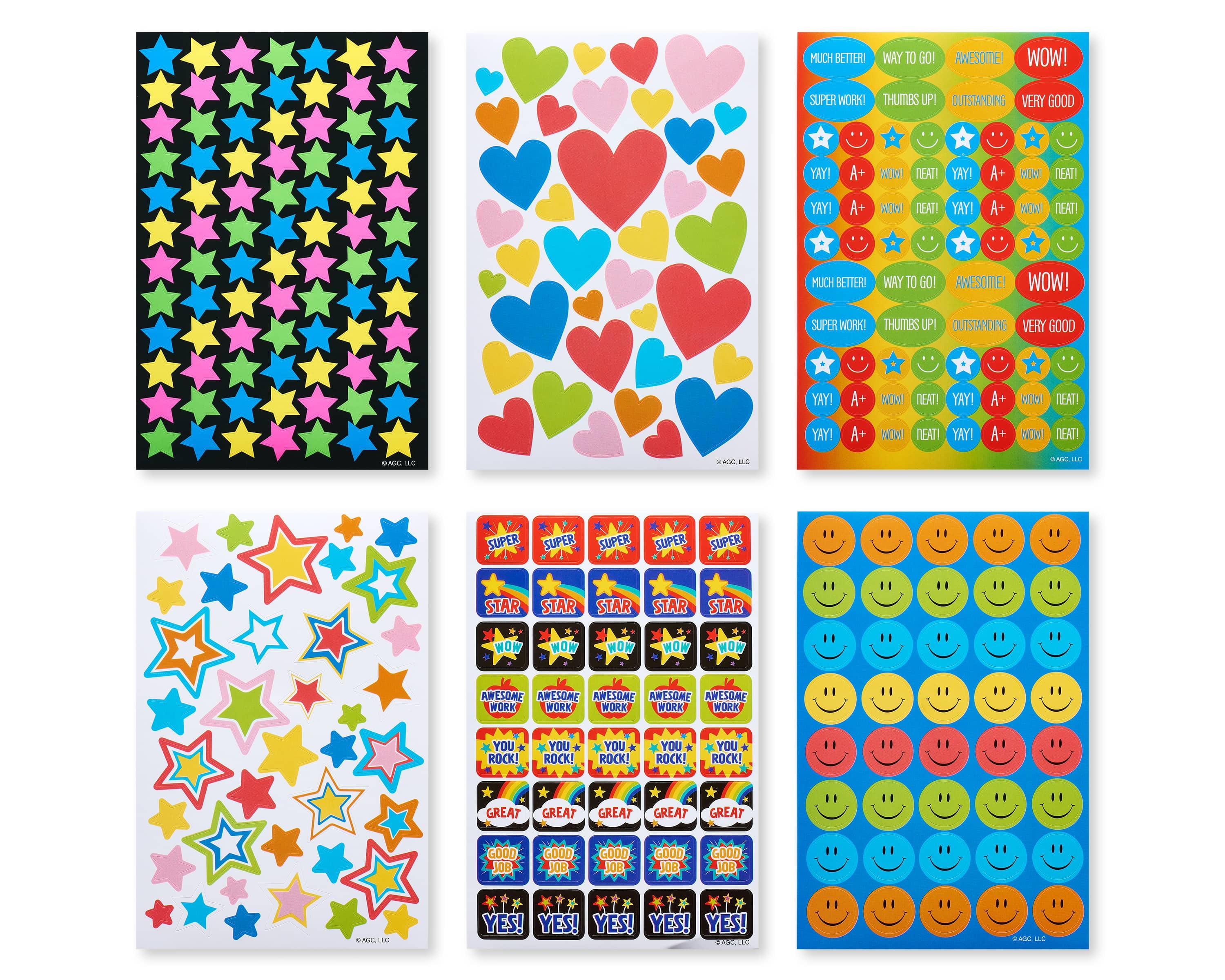  American Greetings Bulk Valentines Stickers for Kids, Hearts  and Animals (688-Count) : Everything Else