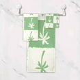 thumbnail image 5 of SKYSONIC Palm Tree Checked Bath Towels Soft Absorbent Bath Towels Bath Towel Set of 3 for Home Hotel Bathroom Decor, 5 of 7