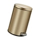 thumbnail image 3 of Bote protección contra olores de papel con anillos para bolsas de pedal de 6L para cocina oro Macarena Cubo de basura con pedal, 3 of 8