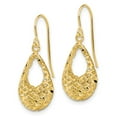 thumbnail image 5 of Auriga Fine Jewelry 10K Yellow Gold D/C Dangle Earrings for Women (L- 1.14 inch, W- 0.49 inch), 5 of 6