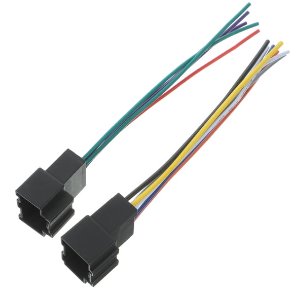 Soimiss 1 Pair Car Stereo Wiring Harness Adapter Plastic Automotive Wiring for Navigation System Connection