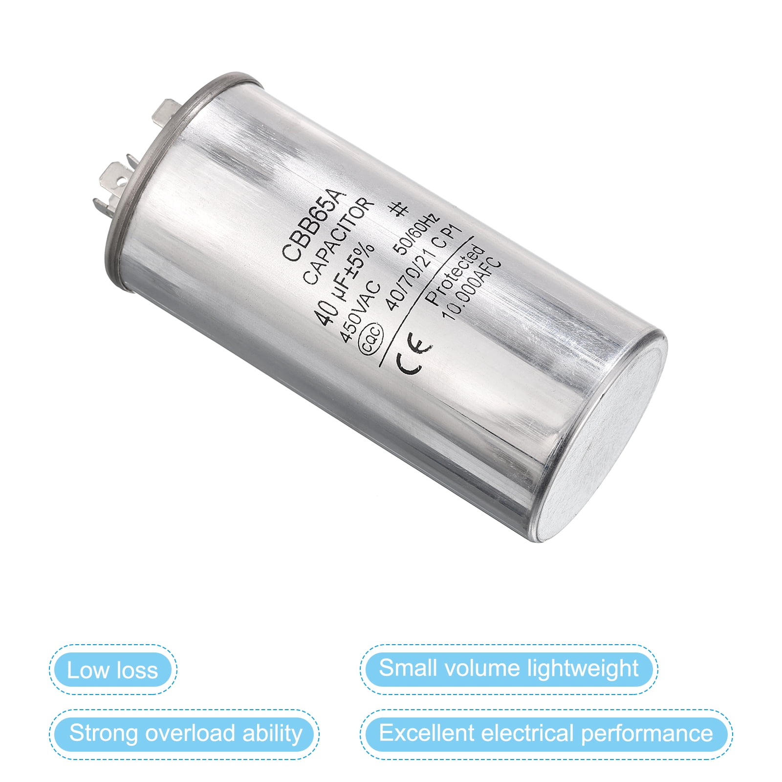 CD60 75UF 450VAC 450V Motor Start Capacitor 75 MFD 5% 50Hz 43*83 MM