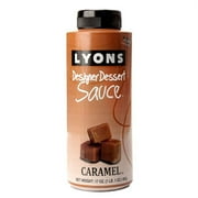 Caramel Sauce by Lyons Gourmet Dessert Syrup Sauces (Pack of 2) with Applicator Tips