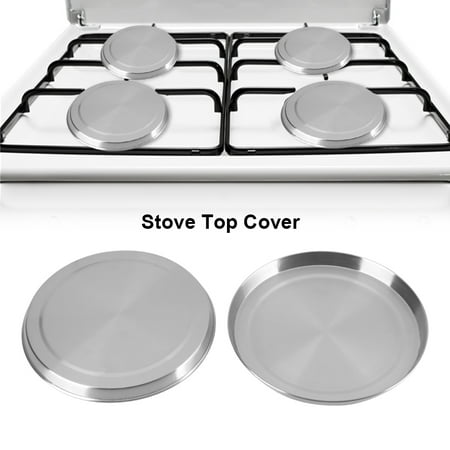 

Fosa 4Pcs/Set Stainless Steel Kitchen Stove Top Burner Covers Cooker Protection Burner Cover Stove Cover