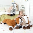 thumbnail image 4 of Peluche de peluche MaoGolan con forma de caballo grande, 83 cm, para niños, 4 of 7