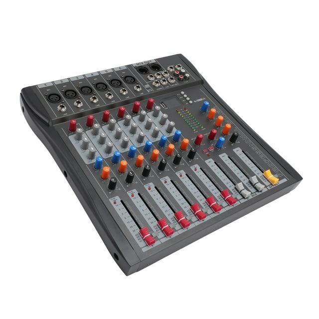 Mezclador De Sonido De 6 Canales, Mezclador Estéreo De 6 Canales, Carcasa De Hierro Plug And Play Para Grabación De Estudio