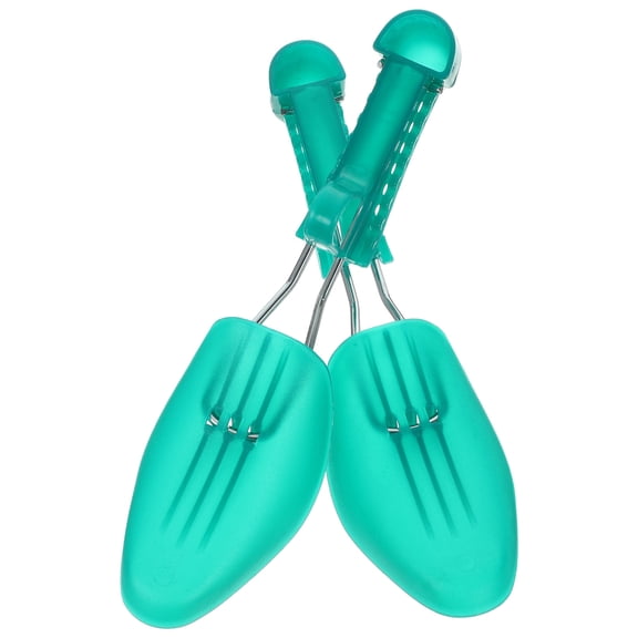 Clispeed 1Pair Plastic Shoe Tree Green for Shoe Shaping and Boot Maintenance