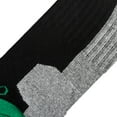 thumbnail image 4 of Basix Ankle Socks for Men, Comfort Athletic Fit, Cotton Blend, Green Black Heather, 4 of 6