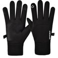 thumbnail image 2 of rygai 1 Pair Unisex Gloves Fleece Lined Touch Screen Windproof Waterproof Cycling Fishing Skiing Gloves for Outdoor,Black M, 2 of 7