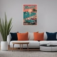 thumbnail image 5 of La Paz Vintage City Travel Poster with Baja Calm, Retro Design And Warm Colors Print Poster, 5 of 8