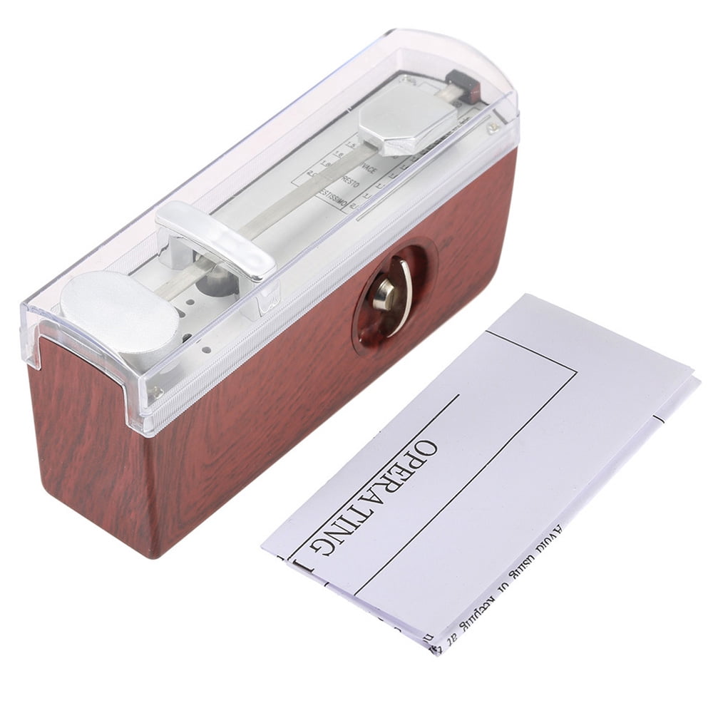 Portable Mechanical Metronome, Universal Instrument for Piano Guitar Violin Ukulele Chinese Zither, 11cm Height