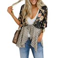 thumbnail image 1 of Sherrylily Women Floral Cardigans 3/4 Ruffle Sleeve Lightweight Flowy Boho Tie Loose Cover Ups, 1 of 4