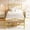 gold, variant on Full Size Metal Platform Bed Frame with Heart Headboard, No Box Spring Under Bed Storage，White