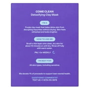 Bubble Skincare Come Clean Detoxifying Clay Mask with Applicator Brush, For All Skin Types, 1.52 FL OZ / 45mL