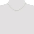 thumbnail image 2 of 10k White Gold .42mm Curb Chain Necklace Pendant Charm Carded, 2 of 10