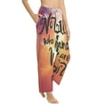 thumbnail image 2 of Daiia Not All Who Wander Are Lost Women's Sleep Pant with Pockets and Drawstring,Pajama Pants-Large, 2 of 9