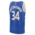 thumbnail image 3 of Men's Fanatics Giannis Antetokounmpo Royal Milwaukee Bucks 2024/25 Fast Break Player Jersey - City Edition, 3 of 3