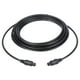thumbnail image 1 of Cable de audio de fibra óptica Uxcell, cable óptico digital de 9.8 pies, enlace óptico TOS, conector recto de plástico para TV DVD Negro, 1 of 6