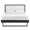 thumbnail image 5 of Modway Willow Full Wood Platform Bed with Angular Frame in Black/White, 5 of 8