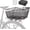 Wire Bike Basket, variant on Quick Release Rear Bicycle Basket with Handle, Large Capacity Wire Cargo Basket with Waterproof Cover and Net