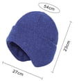 thumbnail image 2 of Opolski Ski Ear Hat Winter Sports Hat Winter Skiing Hat for Men Women No Brim Thickened Stretchy Extended Ear Protector Hat Solid Color Windproof for Skiing, 2 of 8