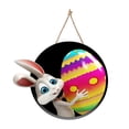 thumbnail image 1 of Bescita Easter 3D Cartoon Bunny Sign Hanging Sign Indoor Outdoor Door Hanging Decoration, 1 of 6
