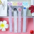 thumbnail image 1 of 6 Piece Kawaii Stationery Cartoon Drawing Kitten Straight Plastic Ruler C, 1 of 6