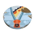 thumbnail image 6 of Uemuo Giraffe Come Out From Zipper Pattern Round Bar Stool Seat Covers Washable Stool Cushion Slipcover Elastic Bar Chair Covers-13 inch, 6 of 7