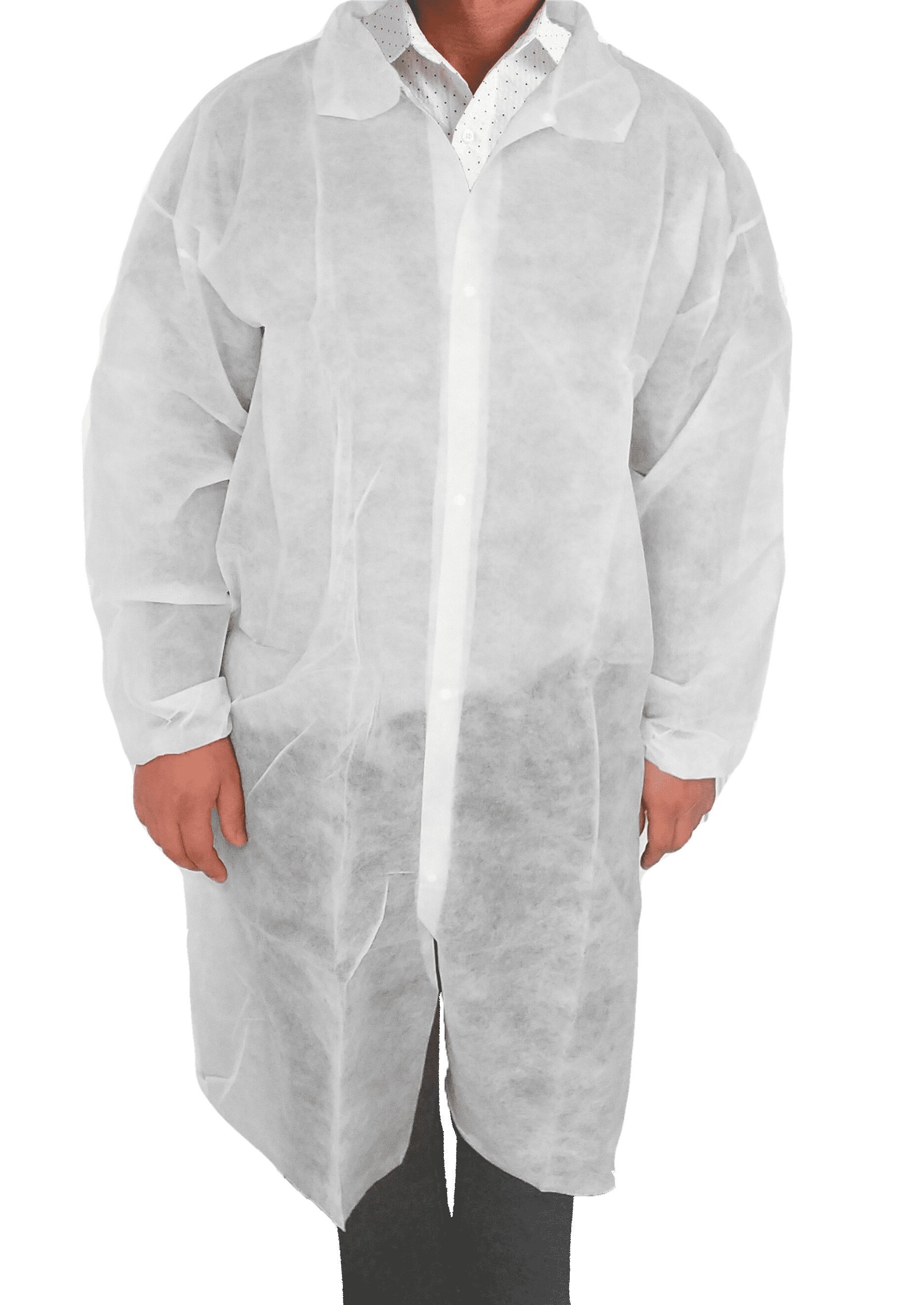 10 pack Size Large Wholesale Disposable Lab Coats White 