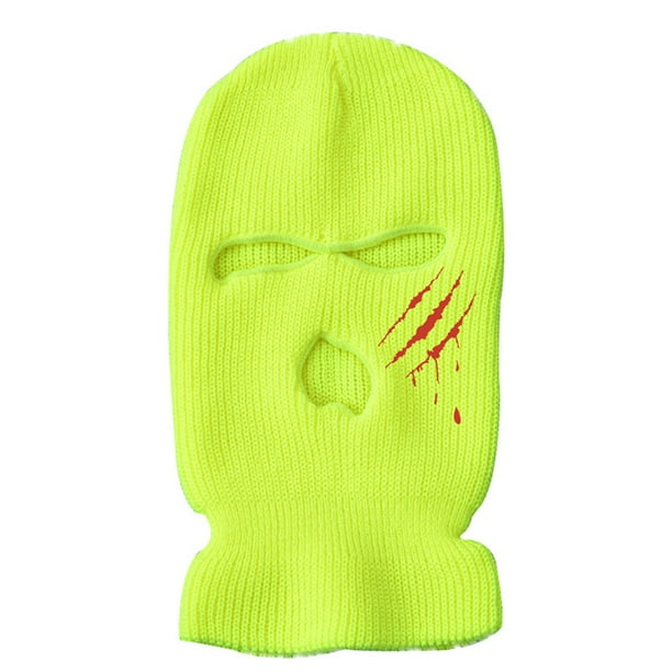 Cubierta De Cara Tejida Para Clima Frío, Resistente Al Viento, Transpirable, Para Esquí, Para Hombres Y Mujeres, Ciclismo Y Correr 3 Agujeros, seitruly HA044854-07