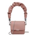 thumbnail image 2 of Bolsa Mini bolso de hombro con pintalabios para mujer. bolso de cadena de PU con asa plisada (rosa) Ehuebsd Nuevos Originales, 2 of 5