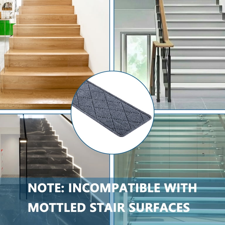 Moonorah Carpet Stair Treads, 15-Pack, Gray photo 2