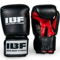 thumbnail image 1 of Gants de boxe Iron Body Fitness série Training, 12 oz, rouge/noir, 1 of 9