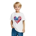 thumbnail image 5 of GERsome Unisex Kids American Flag Short Sleeve T-Shirts Boys Girls 4th of July Patriotic Crew Neck Pullover Tops, 3-4 Years, 5 of 6