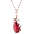 thumbnail image 2 of Galaxy Gold 14K Rose Gold Ruby Pendant Necklace - July Birthstone - Passion & Protection - 16" to 24" - Fine Jewelry for Women, 2 of 3