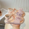 thumbnail image 4 of Otqutp Wedding Shoes for Toddler Girls Summer Fashion Rhinestone Butterfly Soft Bottom Baotou Princess Sandals Comfortable Non Slip Beach Shoes, 4 of 6