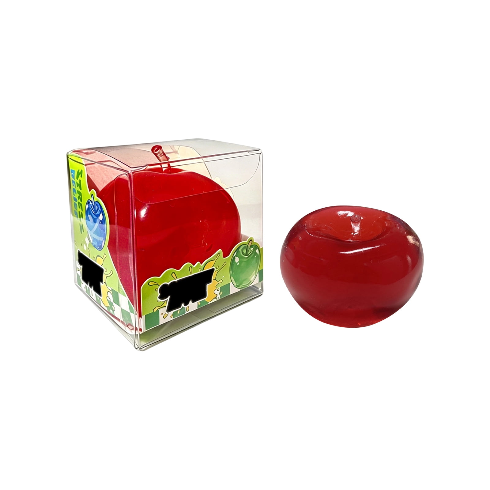 Apple Squishy, Green/Red Squishy Apple Giant Fruit Squishies Realistic Oversized Slow Rising Squeeze Fidget Stress Ball for Home Office