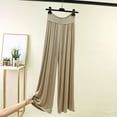 thumbnail image 2 of Besolor Plus Size Pajamas Pants for Women Elastic High Waisted Drawstring Wide Leg Pant Lightweight Casual Loose Homewear Trousers, 2 of 5