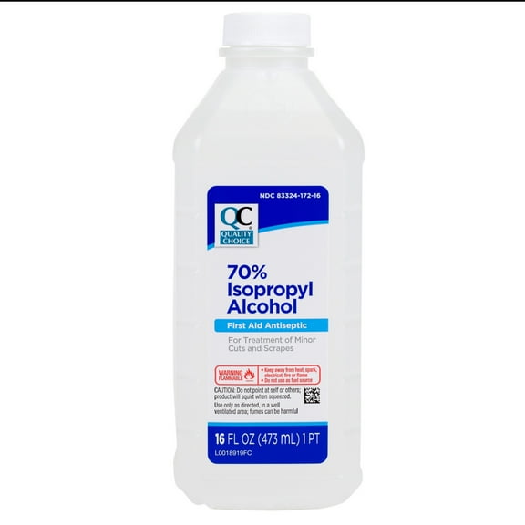Quality Choice 70% Isopropyl Alcohol First Aid Antiseptic, 16 FL OZ