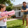 thumbnail image 4 of Automatic Water Blaster Toy, Dual Nozzle Continuous Shooting Outdoor Activity Toy, Rechargeable Battery Powered Summer Water Game Toy, High Capacity Tank Beach Pool Party Entertainment Toy, 4 of 8